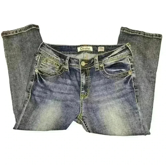 CHARME Y2K DENIM JEANS - Picture 1 of 4